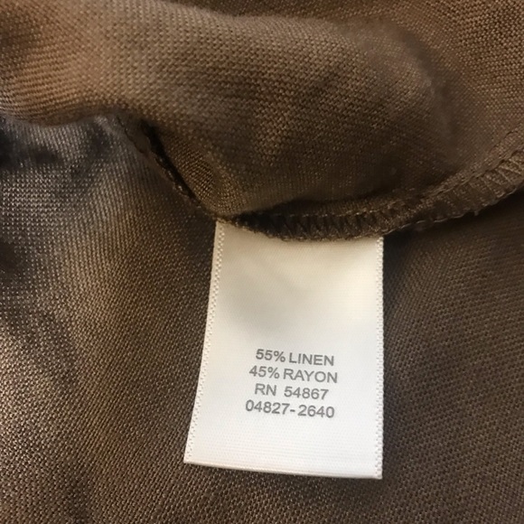 Christopher & Banks jacket size xl linen rayon brown office core busines… - Picture 2 of 10